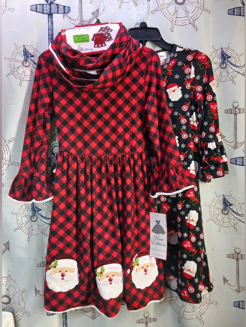 Rare Editions 3pc Set ( 2 Dresses 1 Scarf ) Size 14